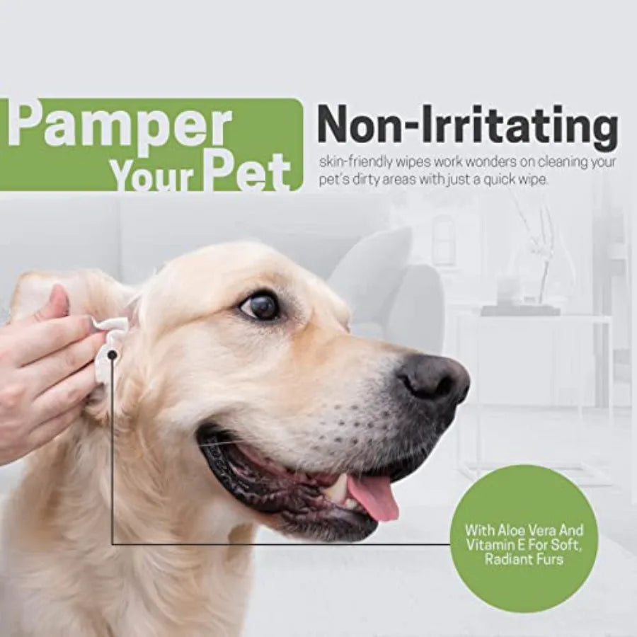 Biodegradable Bamboo Pet Wipes