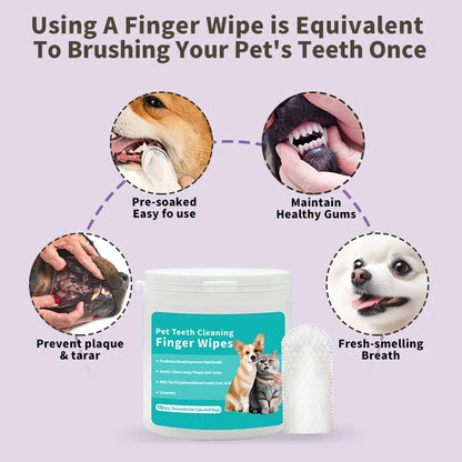 Disposable Pet Finger Toothbrush