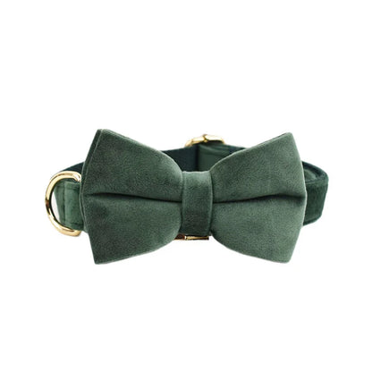 Luxury Velvet Dog Harness Set