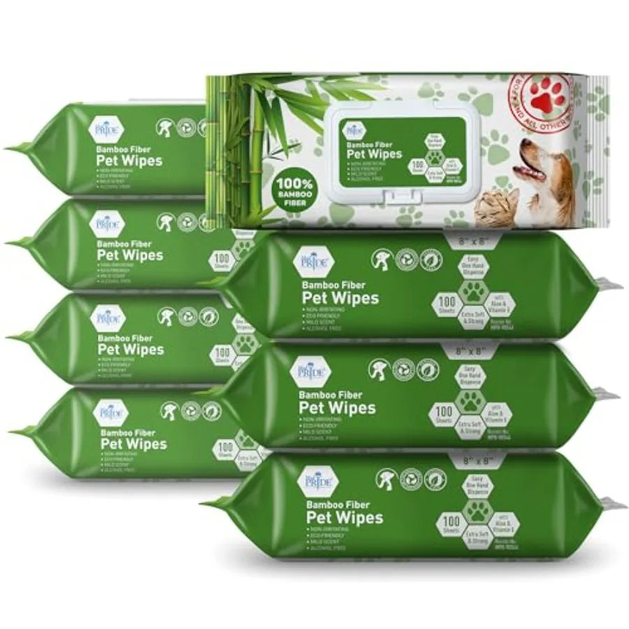 Biodegradable Bamboo Pet Wipes