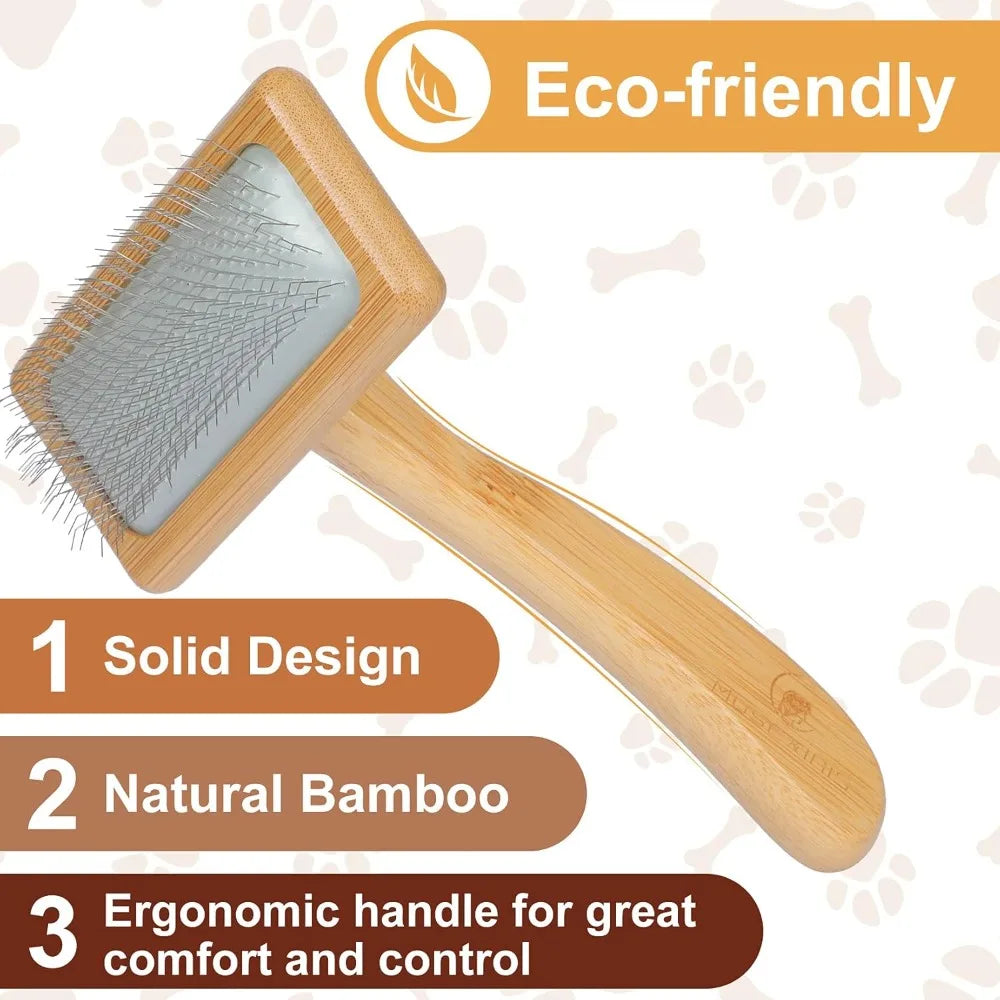 Bamboo Pet Slicker Brush