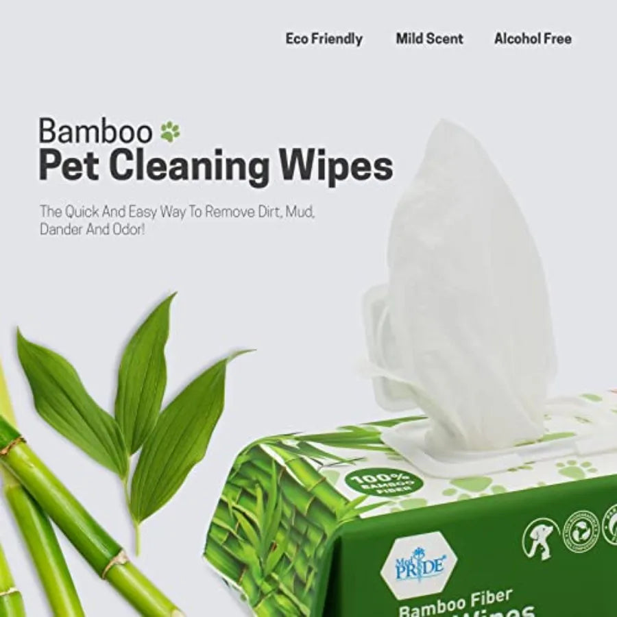 Biodegradable Bamboo Pet Wipes