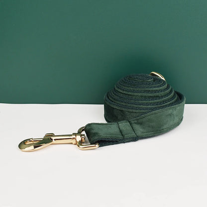 Luxury Velvet Dog Harness Set